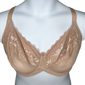 Curvy Kate Delightfull Full Cup Bra sz 40H (US) / 40FF (UK) * Latte Tan Nude